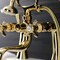 Kingston Brass KS248PB Deck Mount Clawfoot Tub Faucet with Hand Shower, Polished Brass KS248PB - alternate 5